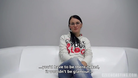 Cutie with huge natural tits fucked