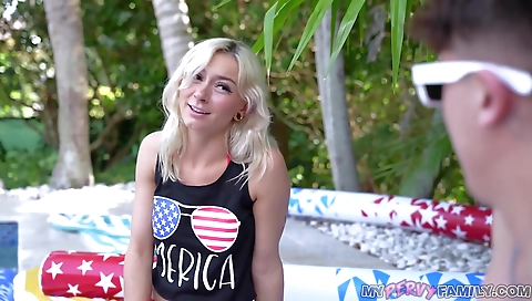 Sexy young blonde anal with perfect ass