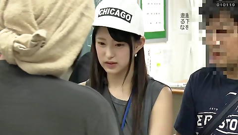 She's a little asian nurse